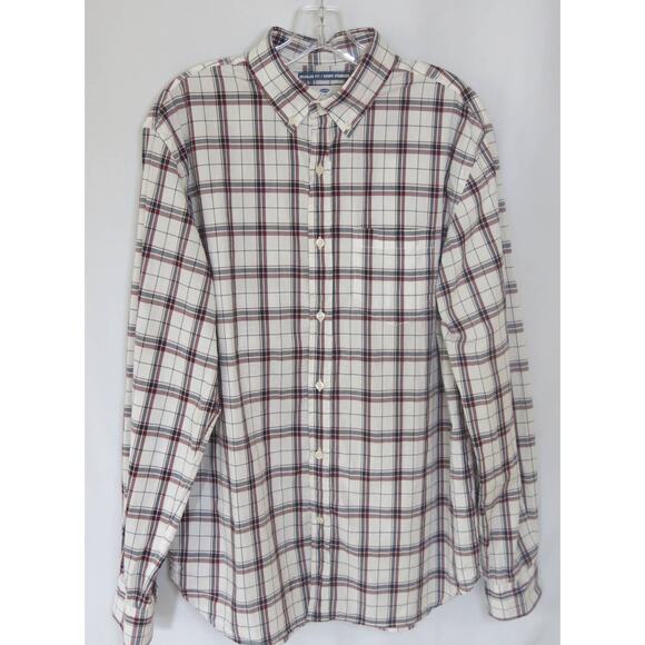 Old Navy Other - OLD NAVY Classic Button Down Shirt Size L Men Long Sleeve Plaid Regular Fit